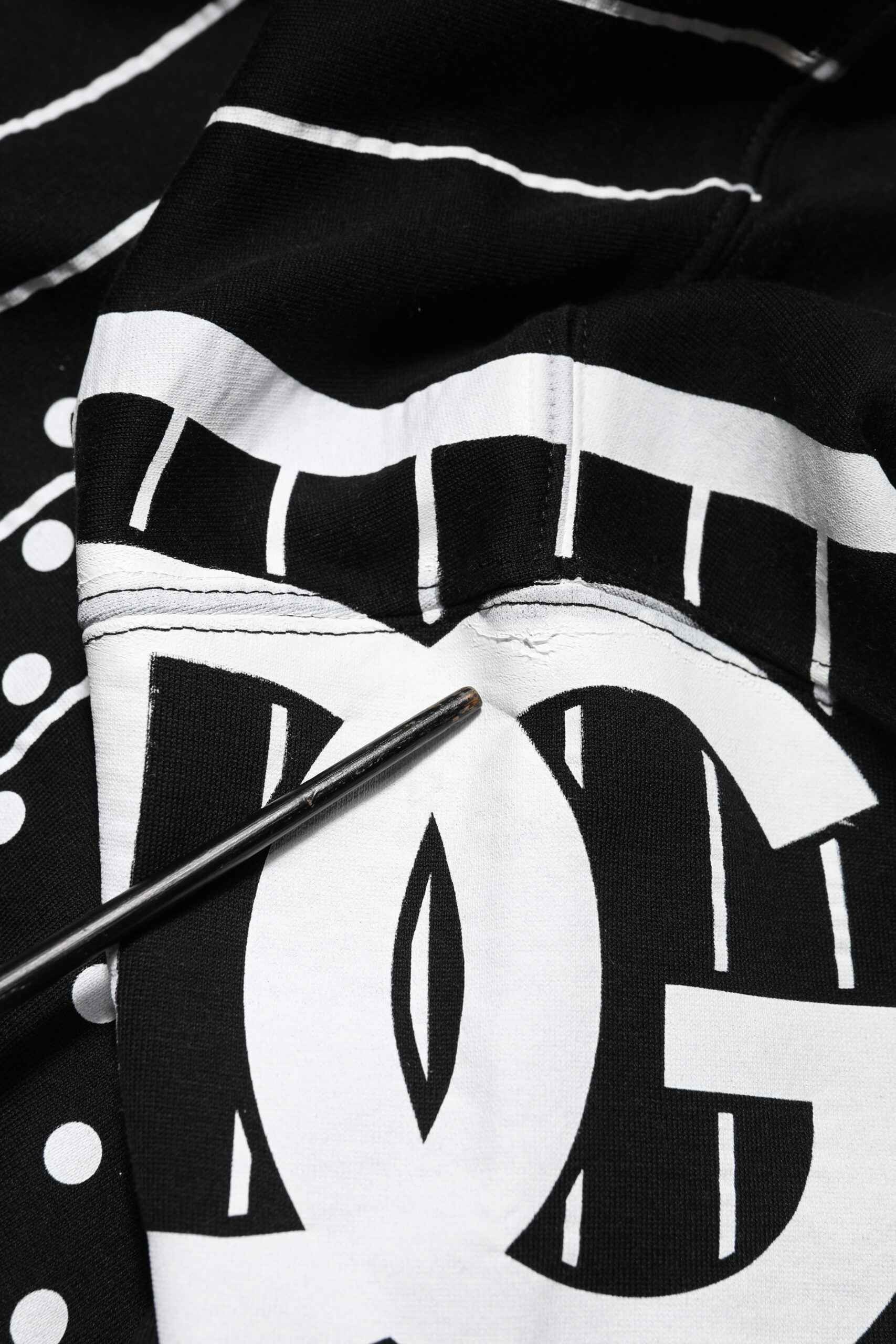 Black Stripes Hooded Men Sweatshirt Sweater