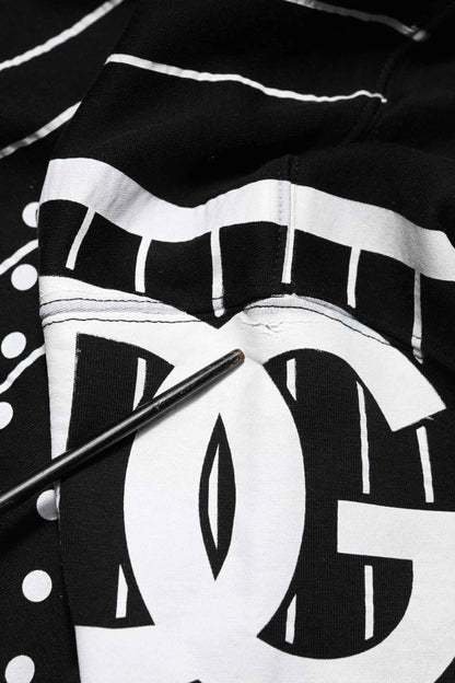 Black Stripes Hooded Men Sweatshirt Sweater