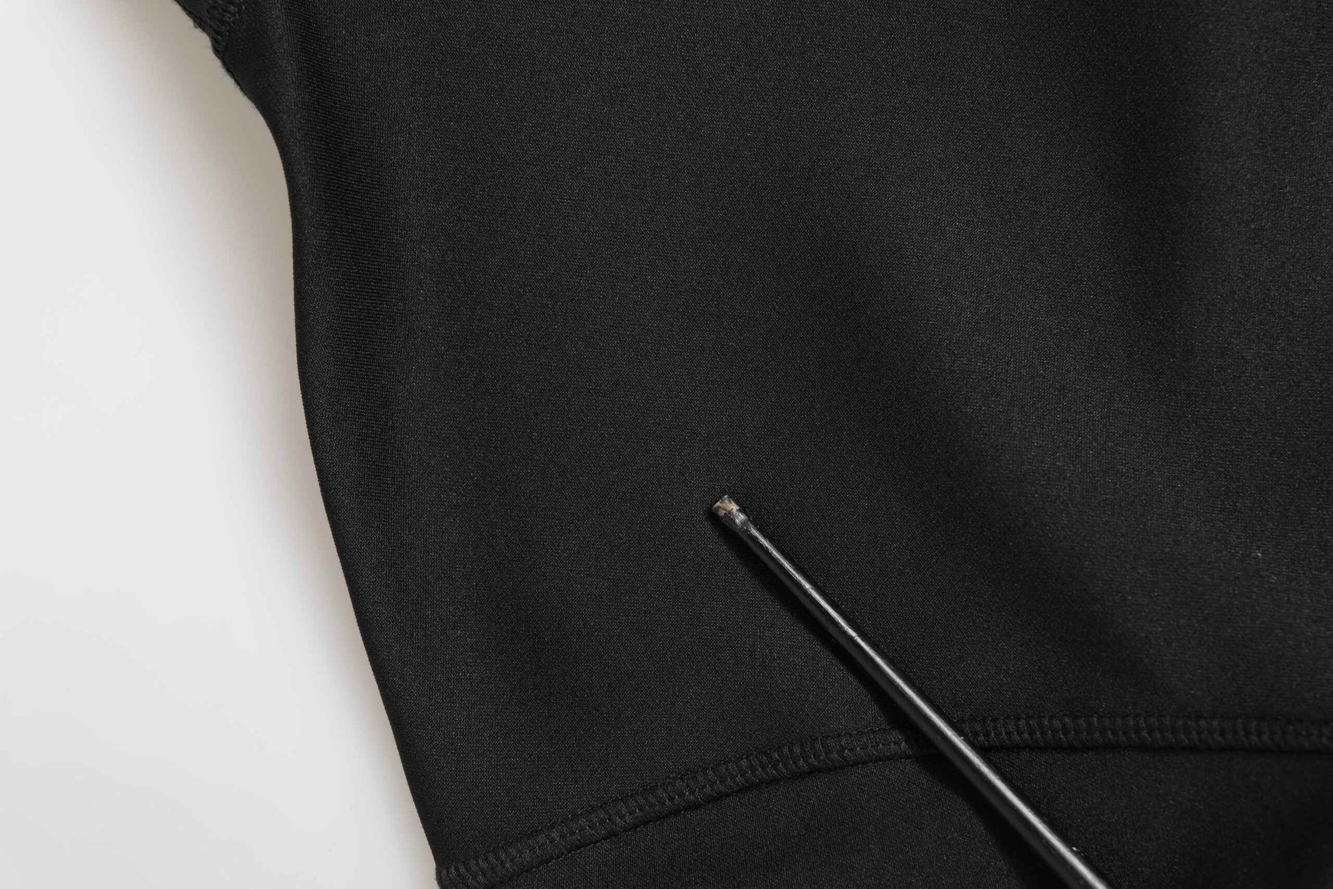 Black Polyester Turtleneck Pullover Sweater