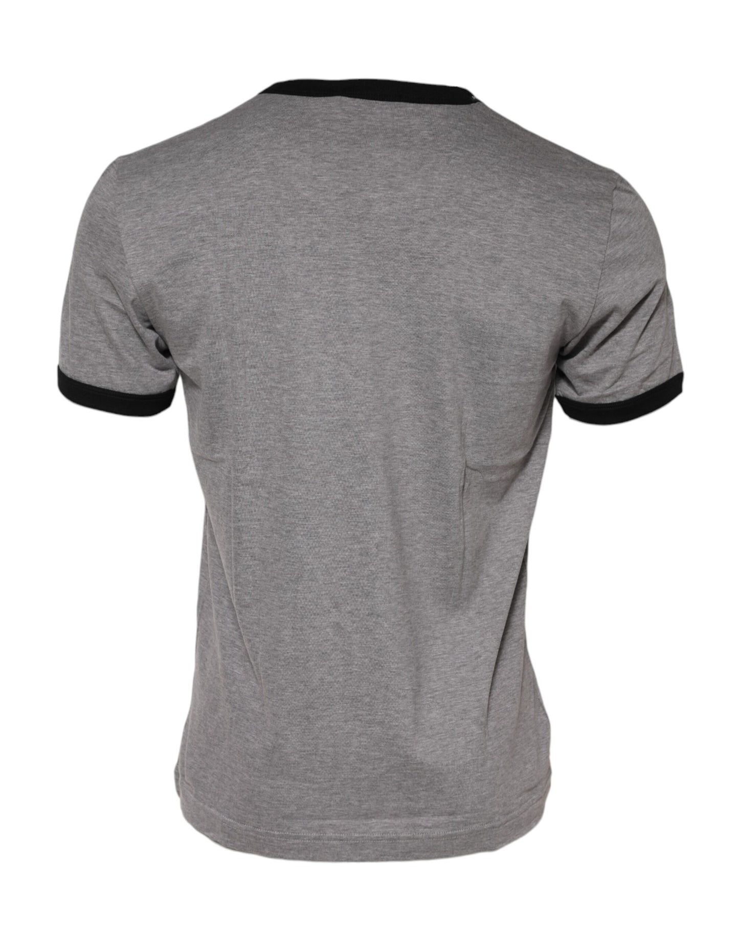 Gray Sacred Heart Cotton Crew Neck T-shirt