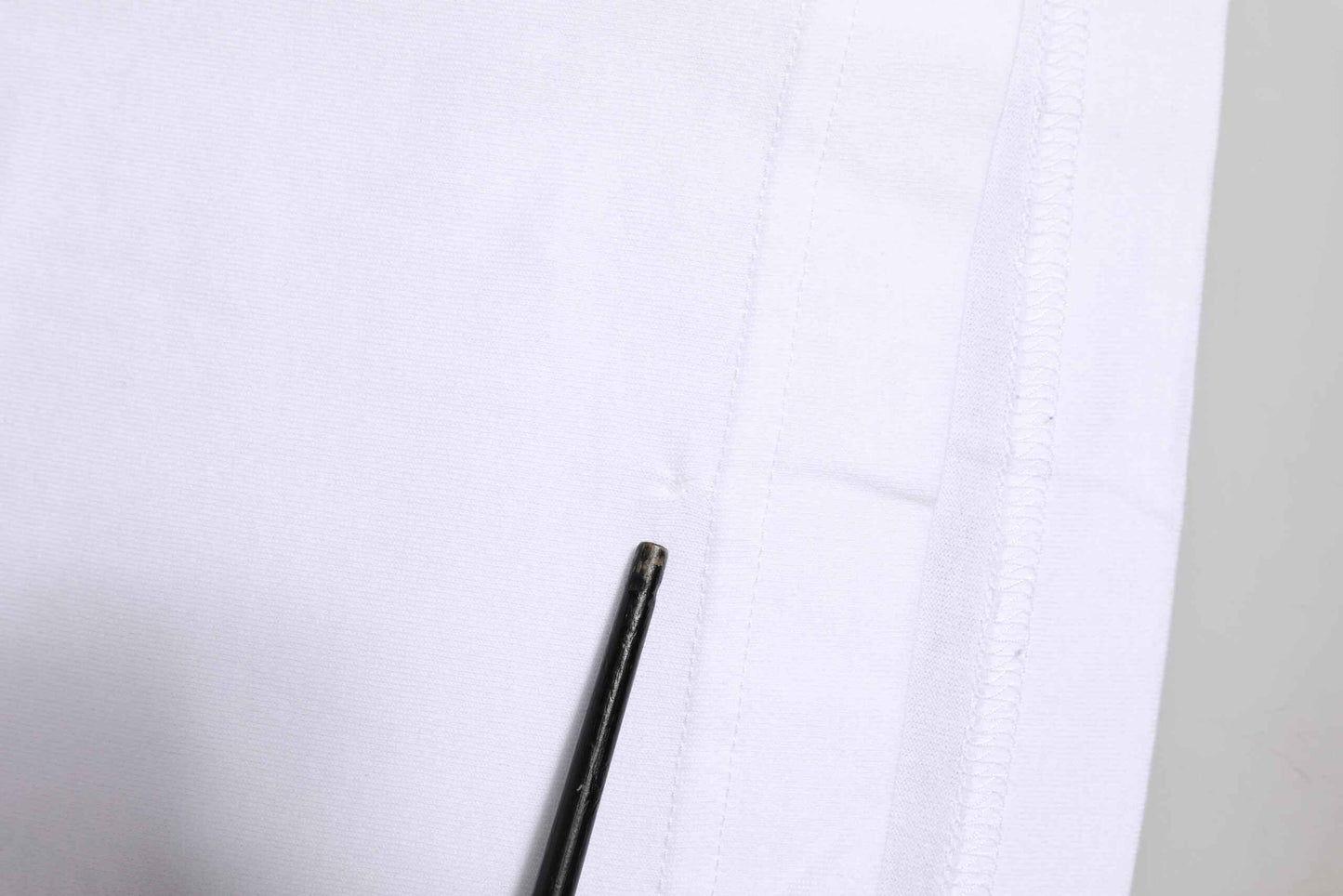 White Logo Crew Neck Short Sleeves T-shirt