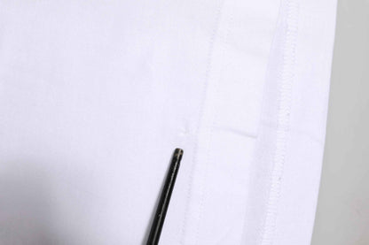 White Logo Crew Neck Short Sleeves T-shirt