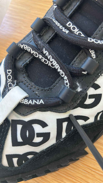 Black Logo Lace Up Low Top NS1 Sneakers Shoes