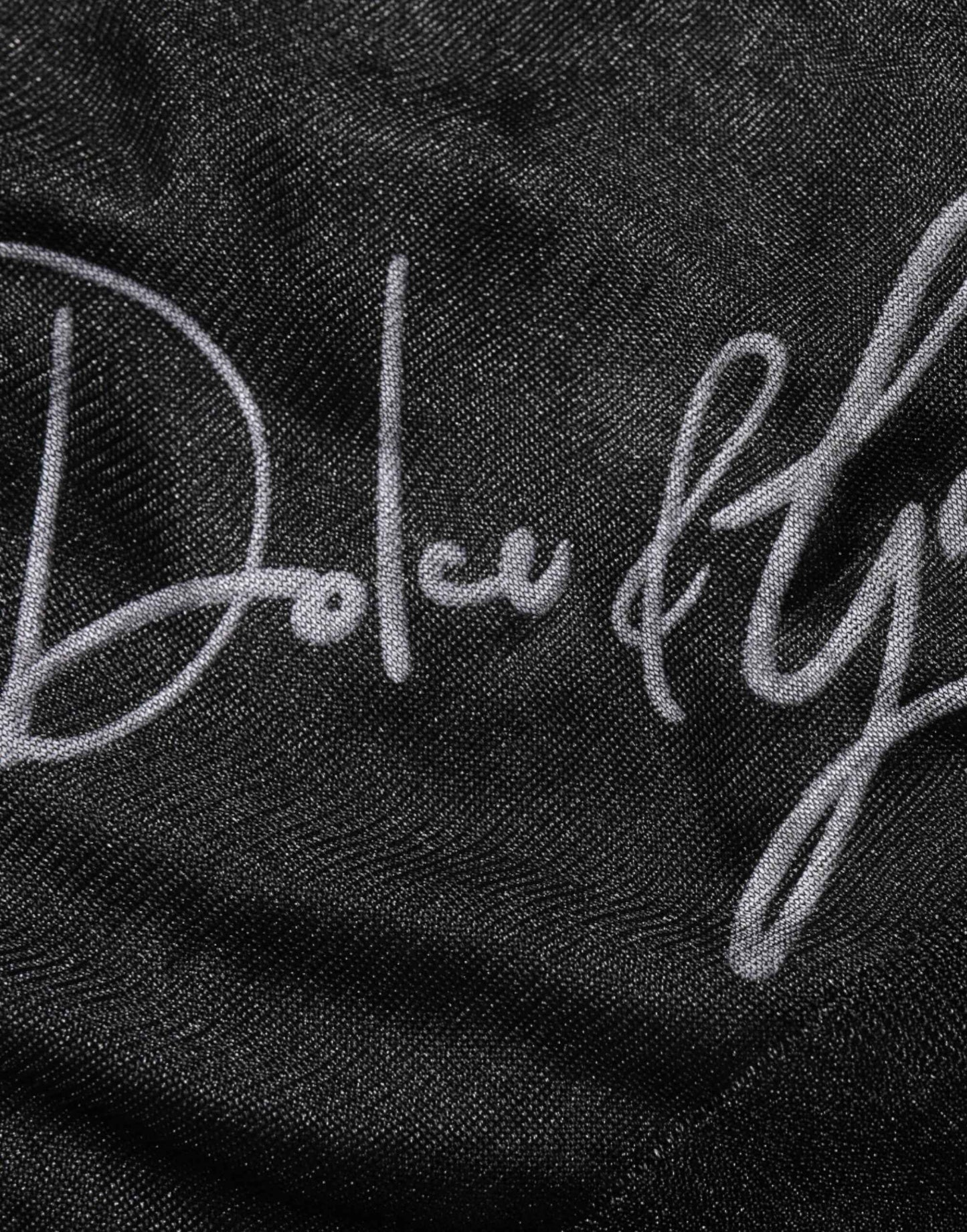 Black Polyester Pullover Sweatshirt Sweater