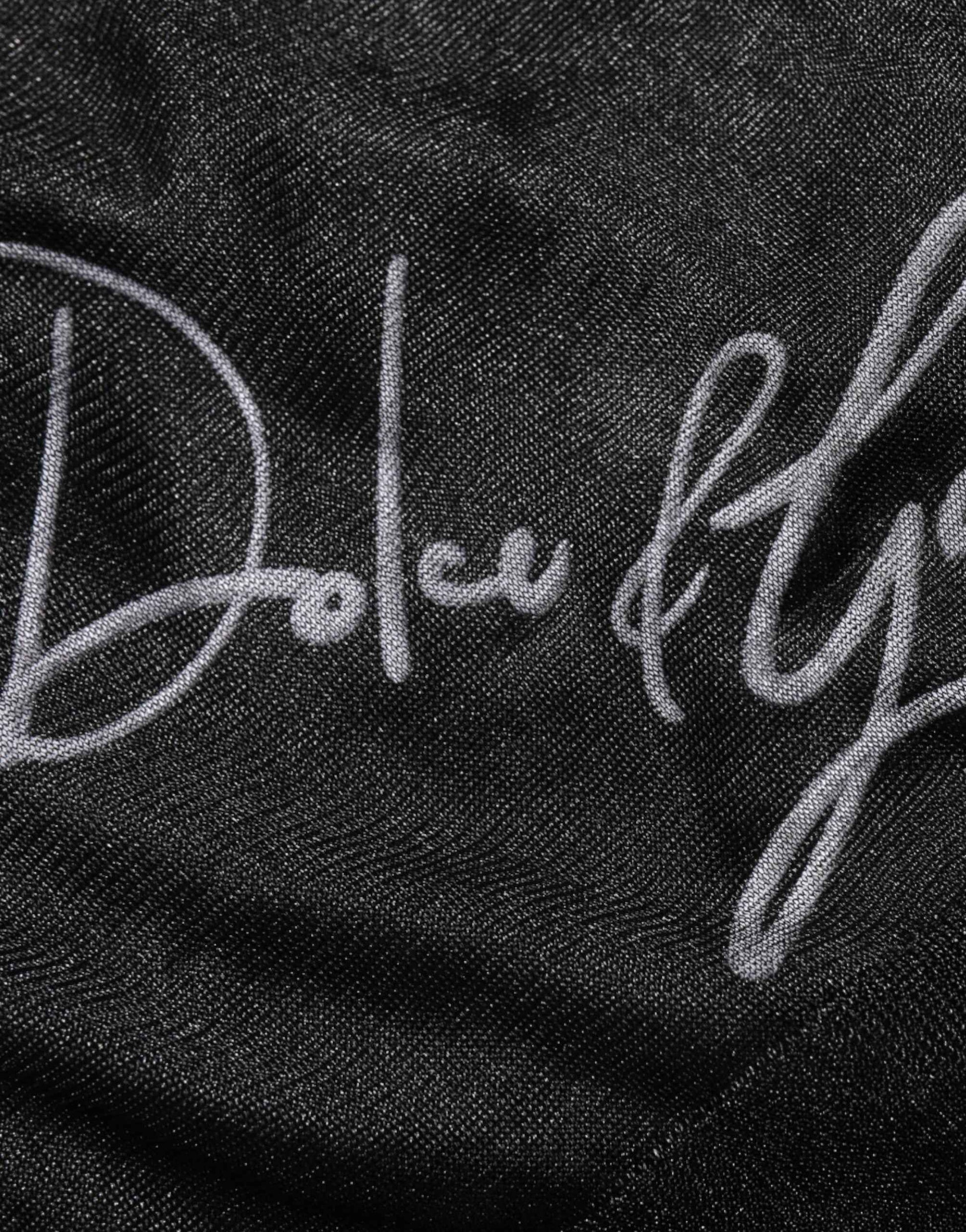 Black Polyester Pullover Sweatshirt Sweater