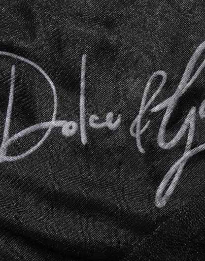 Black Polyester Pullover Sweatshirt Sweater