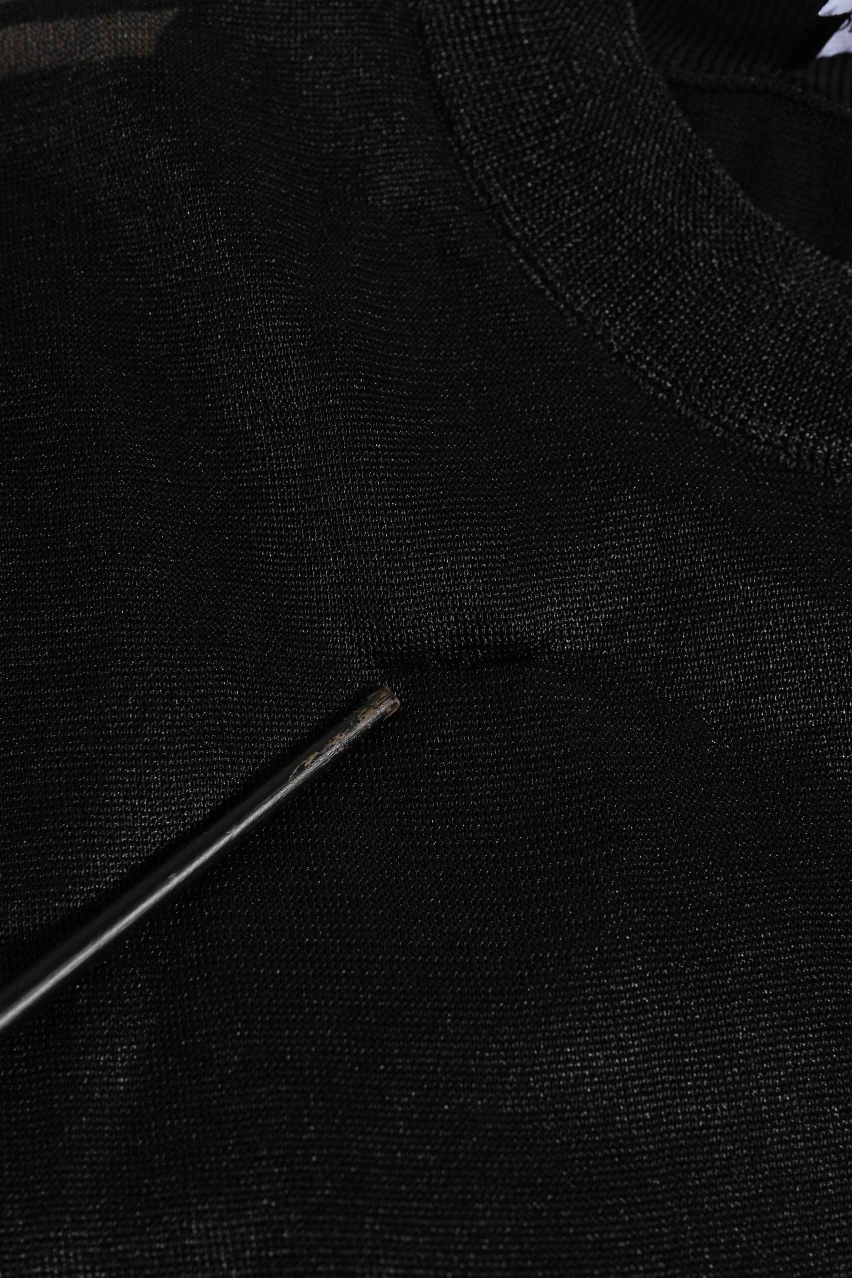 Black Polyester Pullover Sweatshirt Sweater