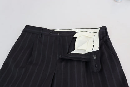 Gray Wool Blend Formal Trousers Pants