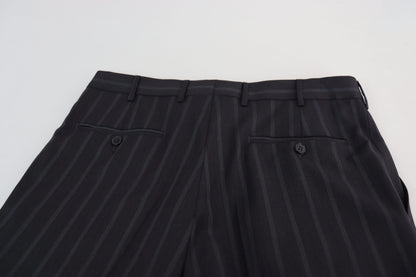 Gray Wool Blend Formal Trousers Pants