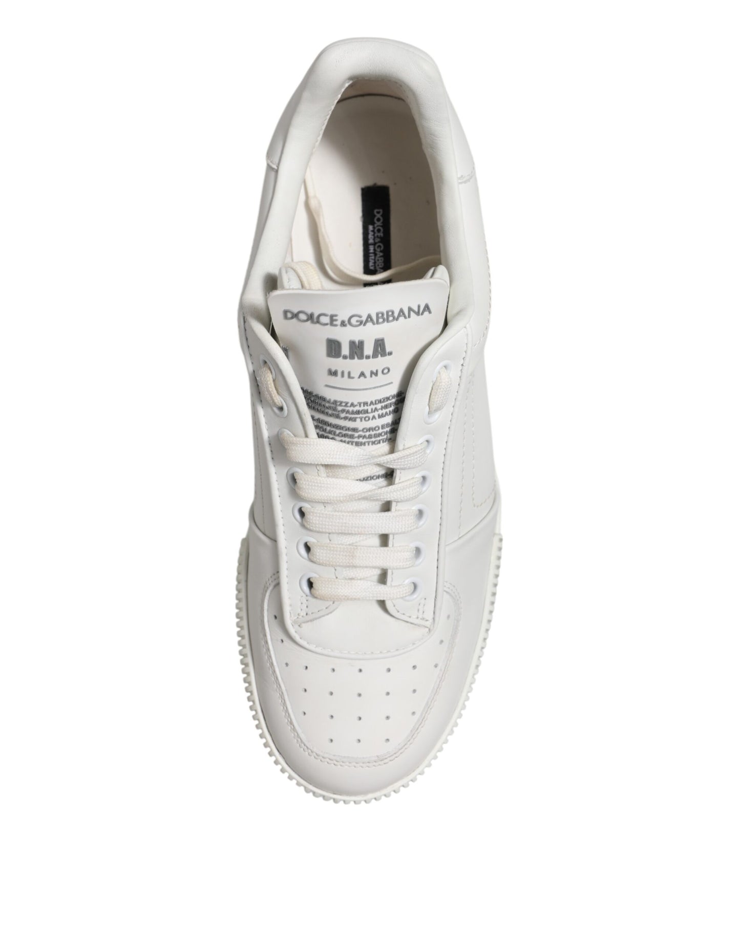 White Miami Leather Low Top Sneakers Shoes