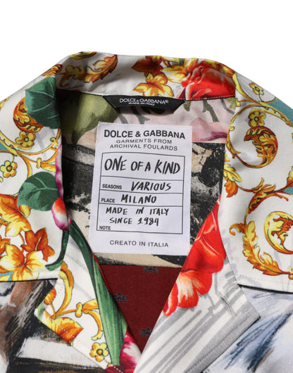 Multicolor Shell Print Hawaii Casual Shirt