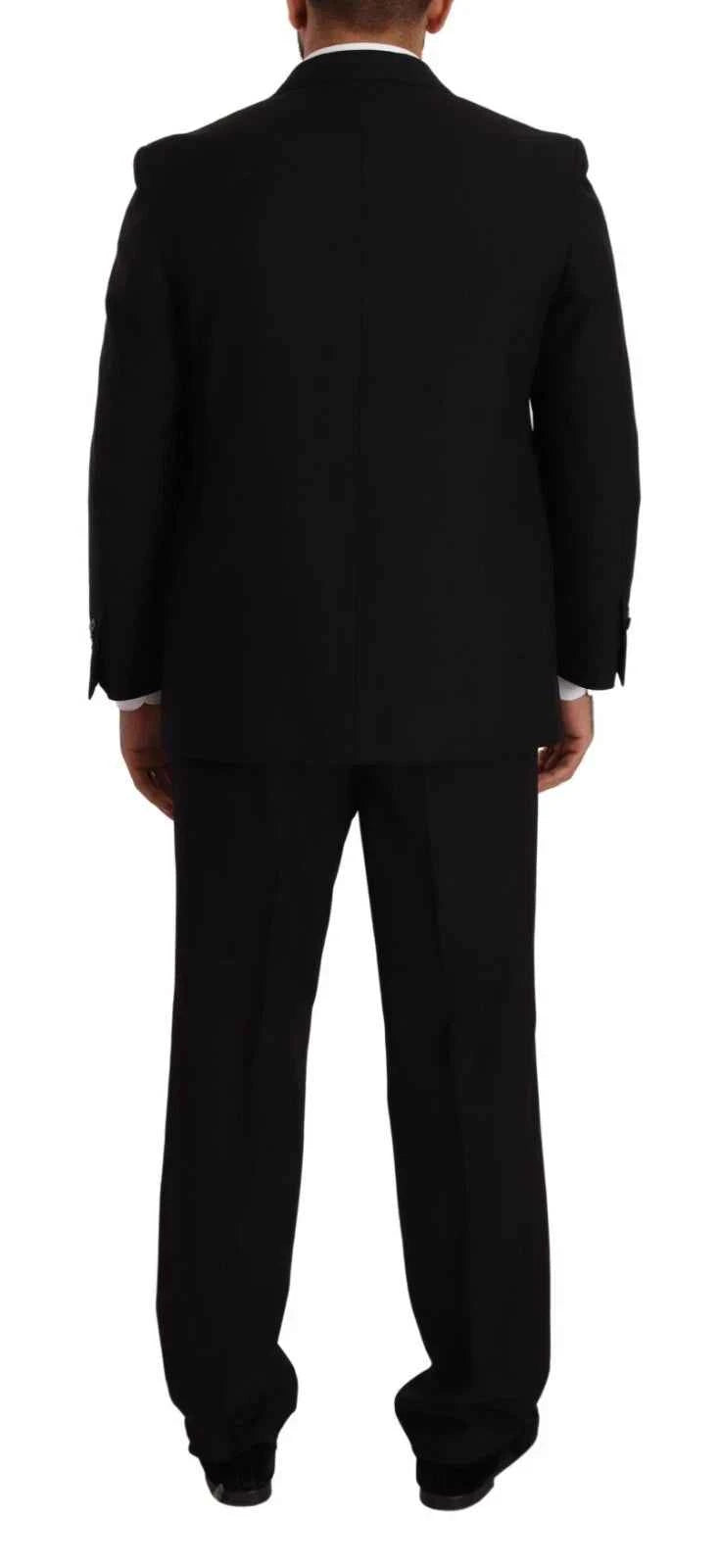Blue Polyester Single Breasted Formal 2 Piece Suit
