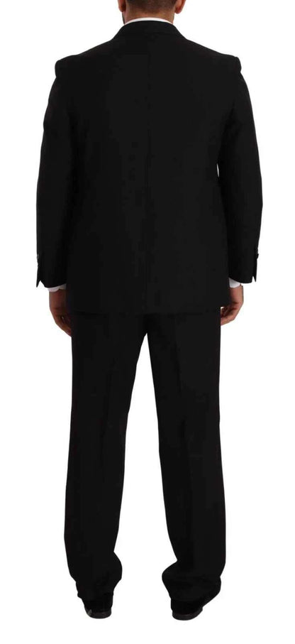 Blue Polyester Single Breasted Formal 2 Piece Suit