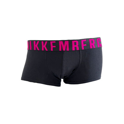 Black Cotton Men's Boxer