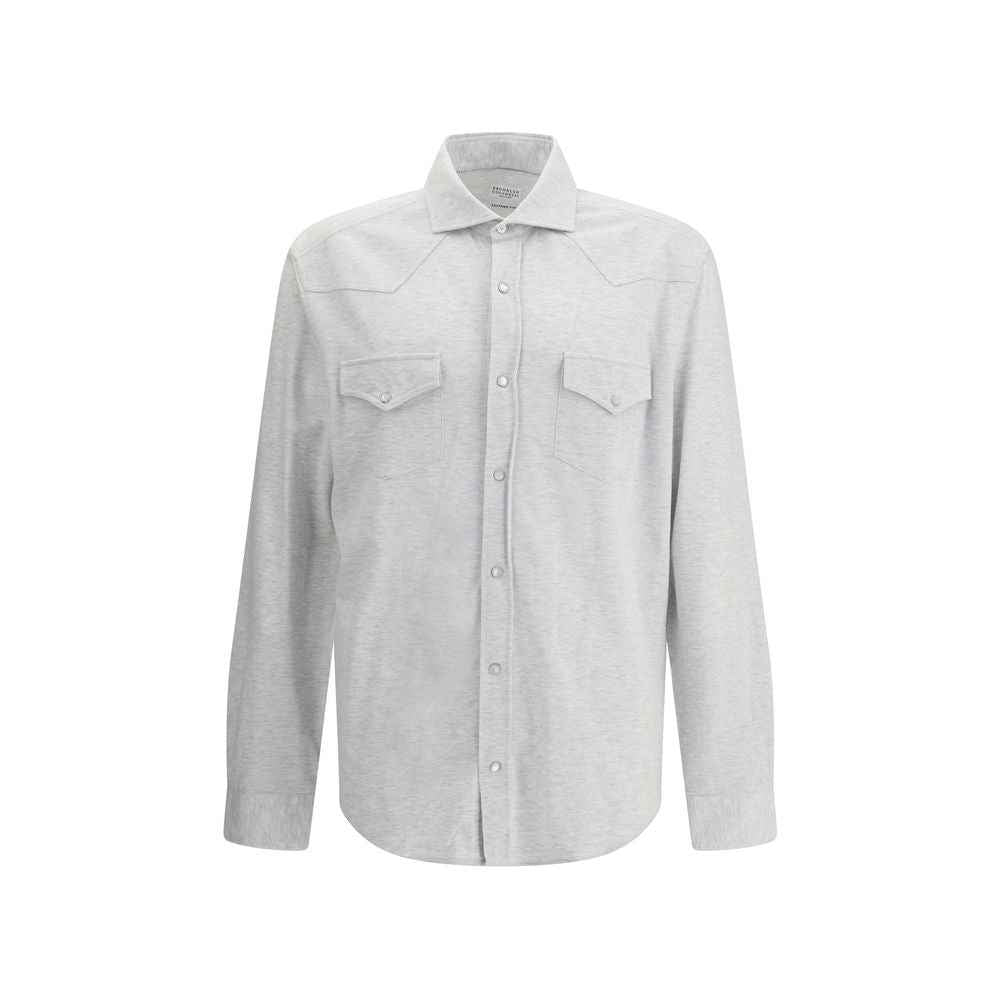 Gray Denim Shirt