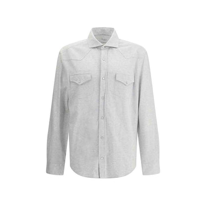 Gray Denim Shirt