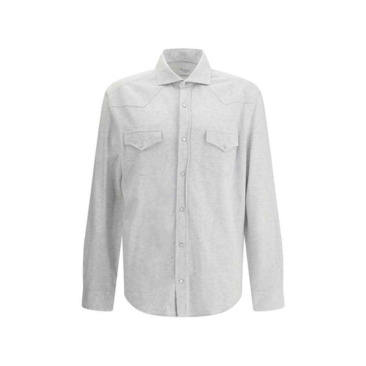 Gray Denim Shirt