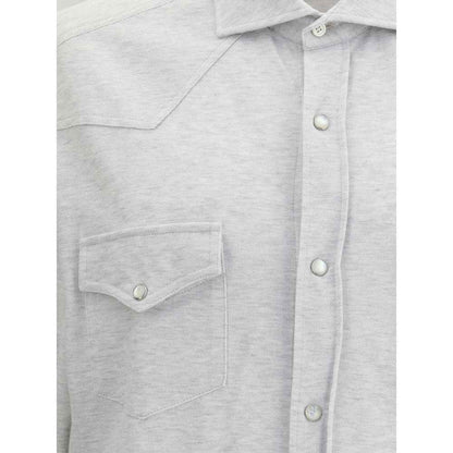 Gray Denim Shirt