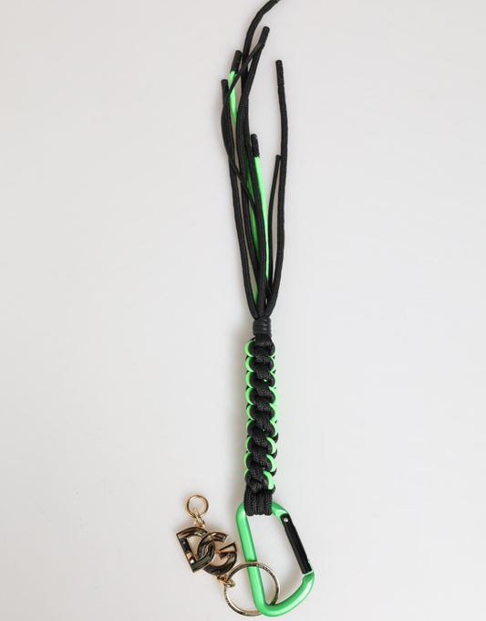 Multicolor Polyester Tape String DG Logo Keychain Keyring