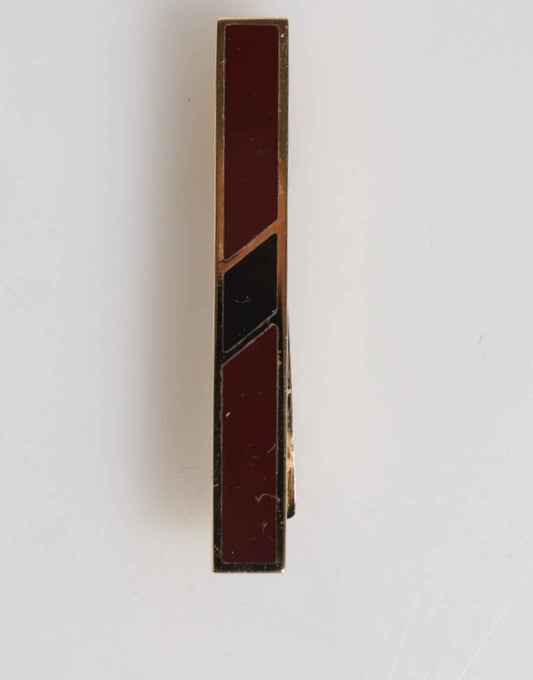 Multicolor Gold Tone Brass Men's Accessory Tie Clip Bar