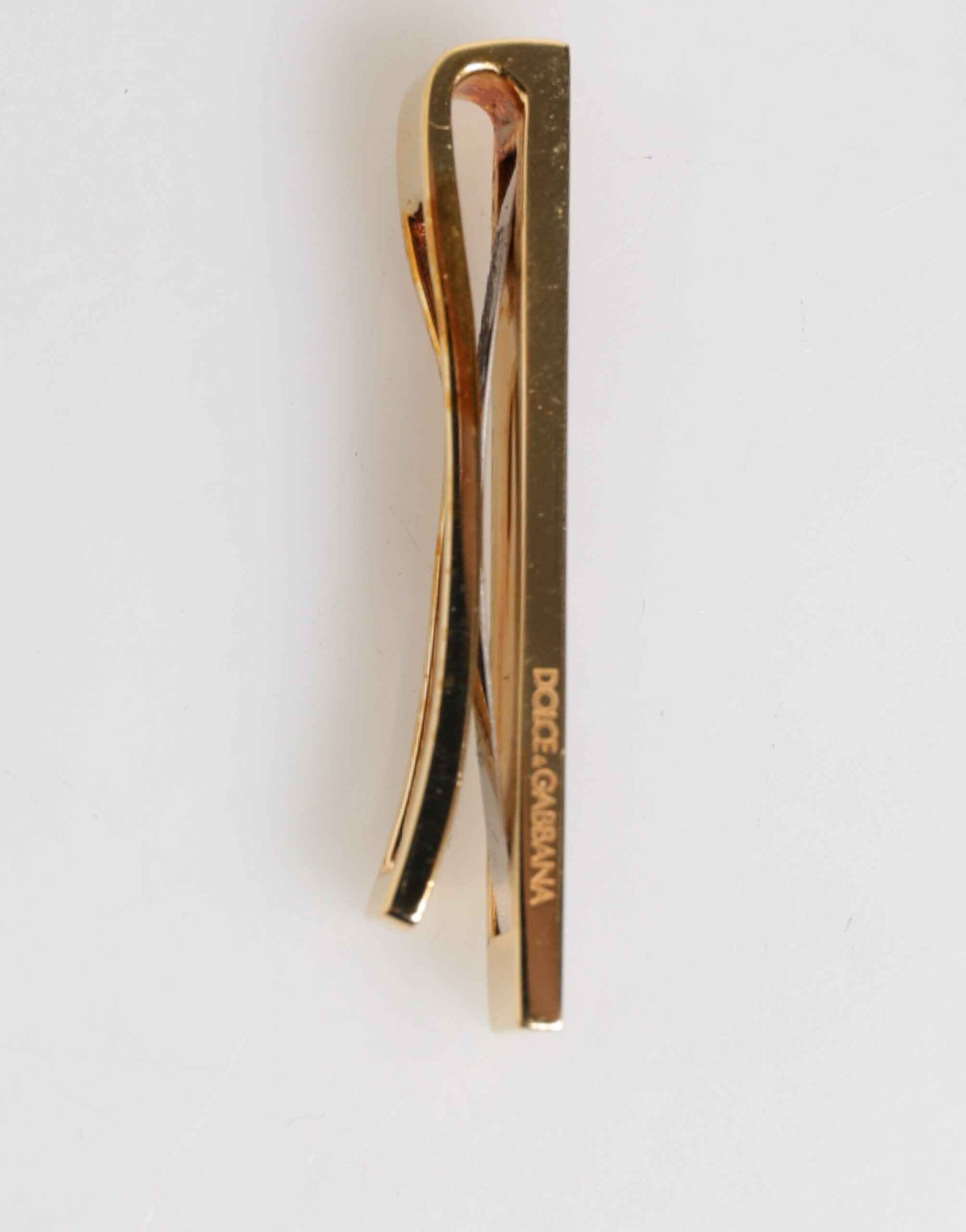 Multicolor Gold Tone Brass Men's Accessory Tie Clip Bar