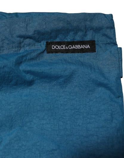 Blue Logo Waistband Beachwear Shorts Swimwear