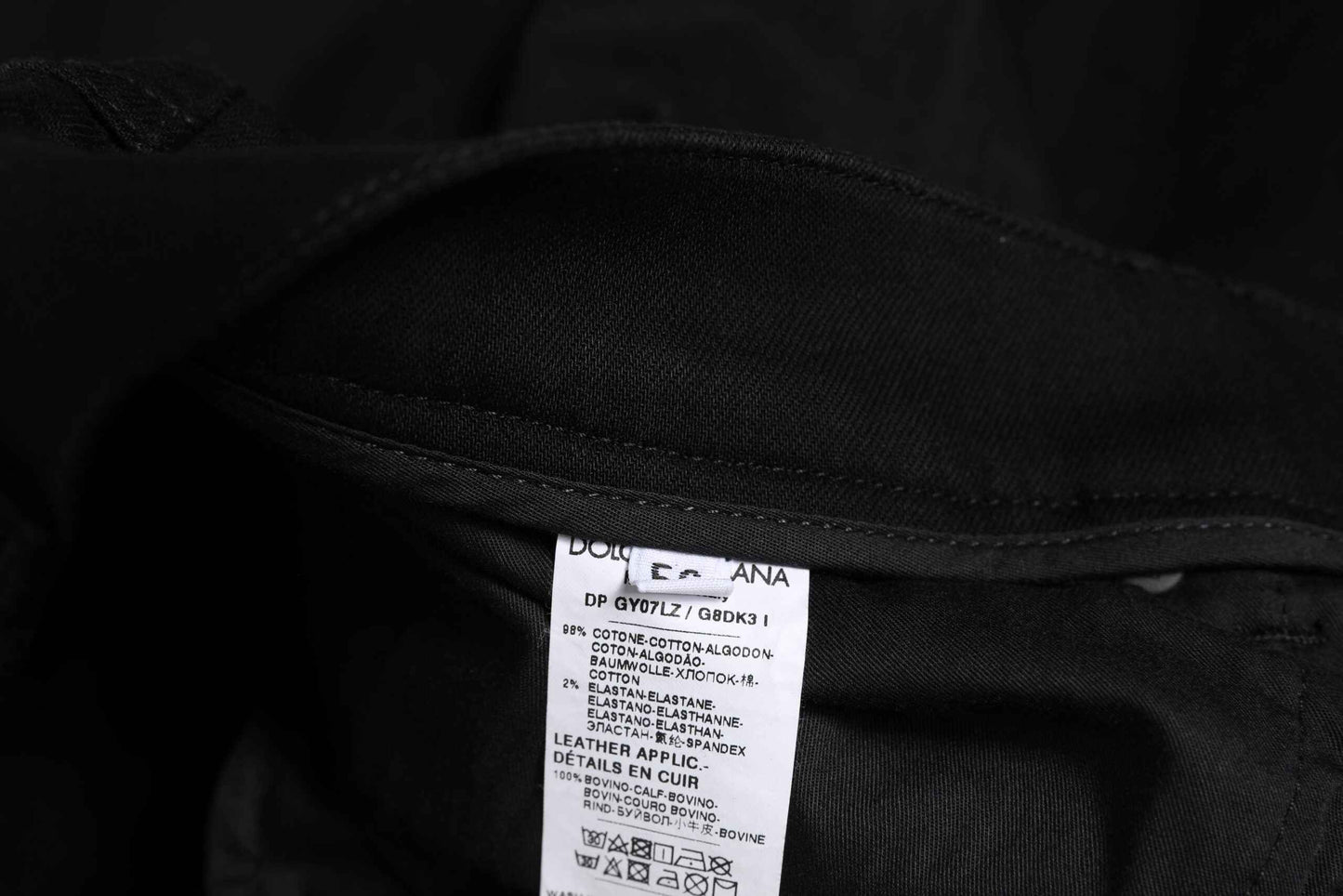 Black Cotton Skinny Jeans Men Trouser Pants