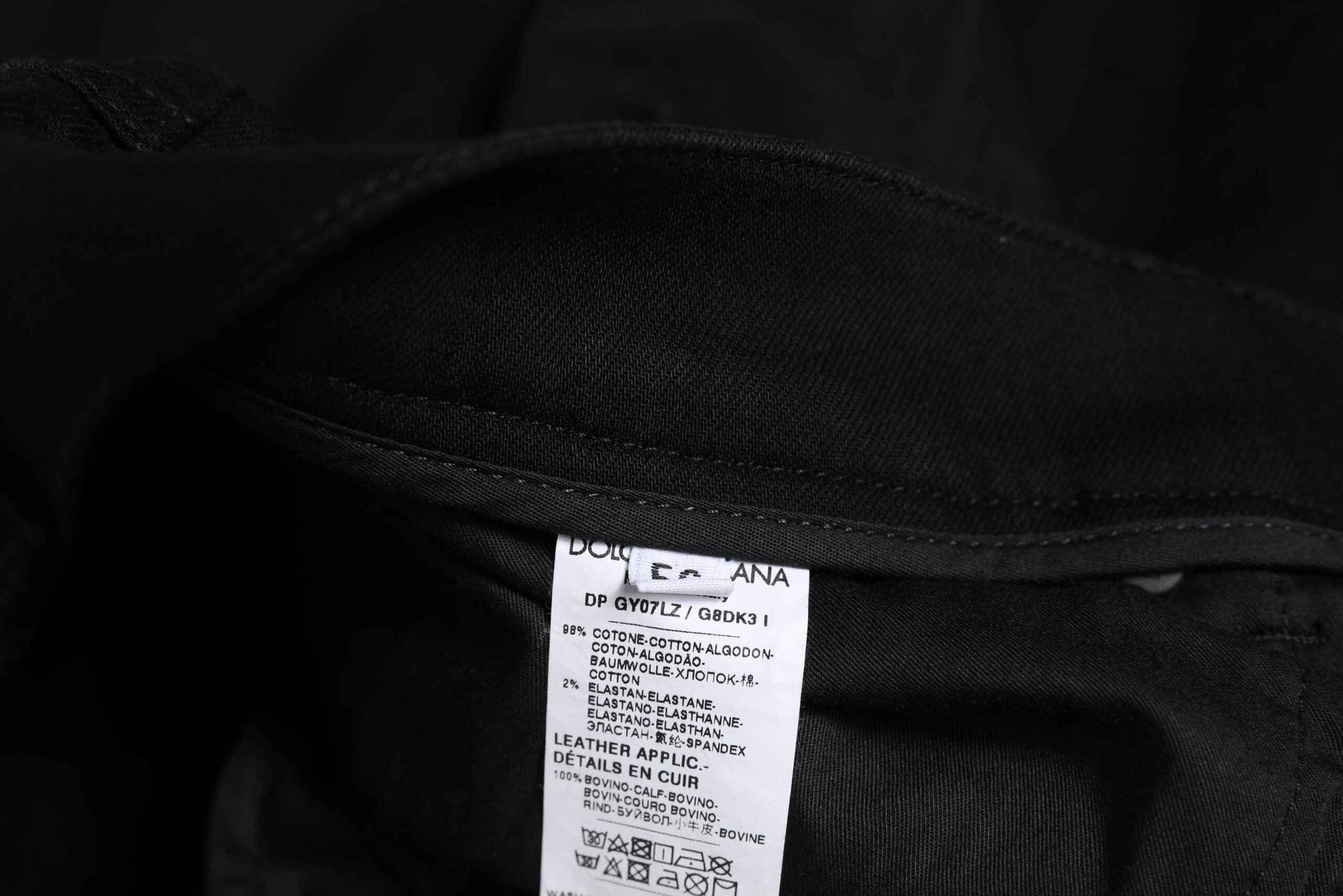 Black Cotton Skinny Jeans Men Trouser Pants