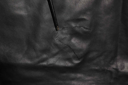 Black Lamb Leather Trousers Men Pants