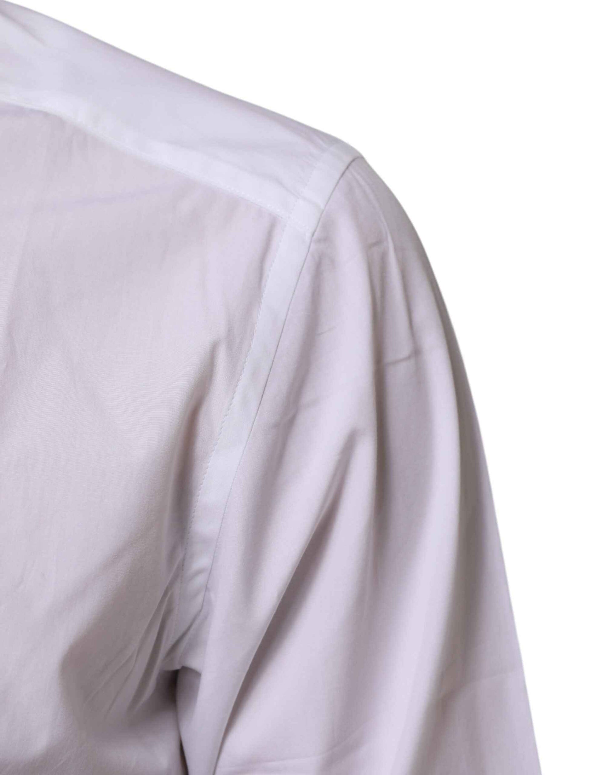 White Cotton Slim Fit Dress Formal Men Shirt