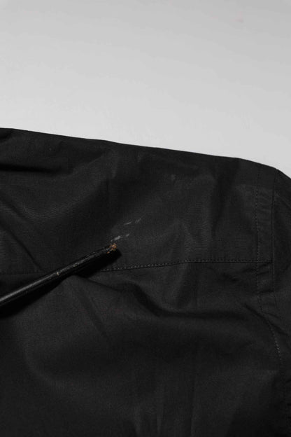 Black Cotton Star Sequin Dress Formal Men Shirt