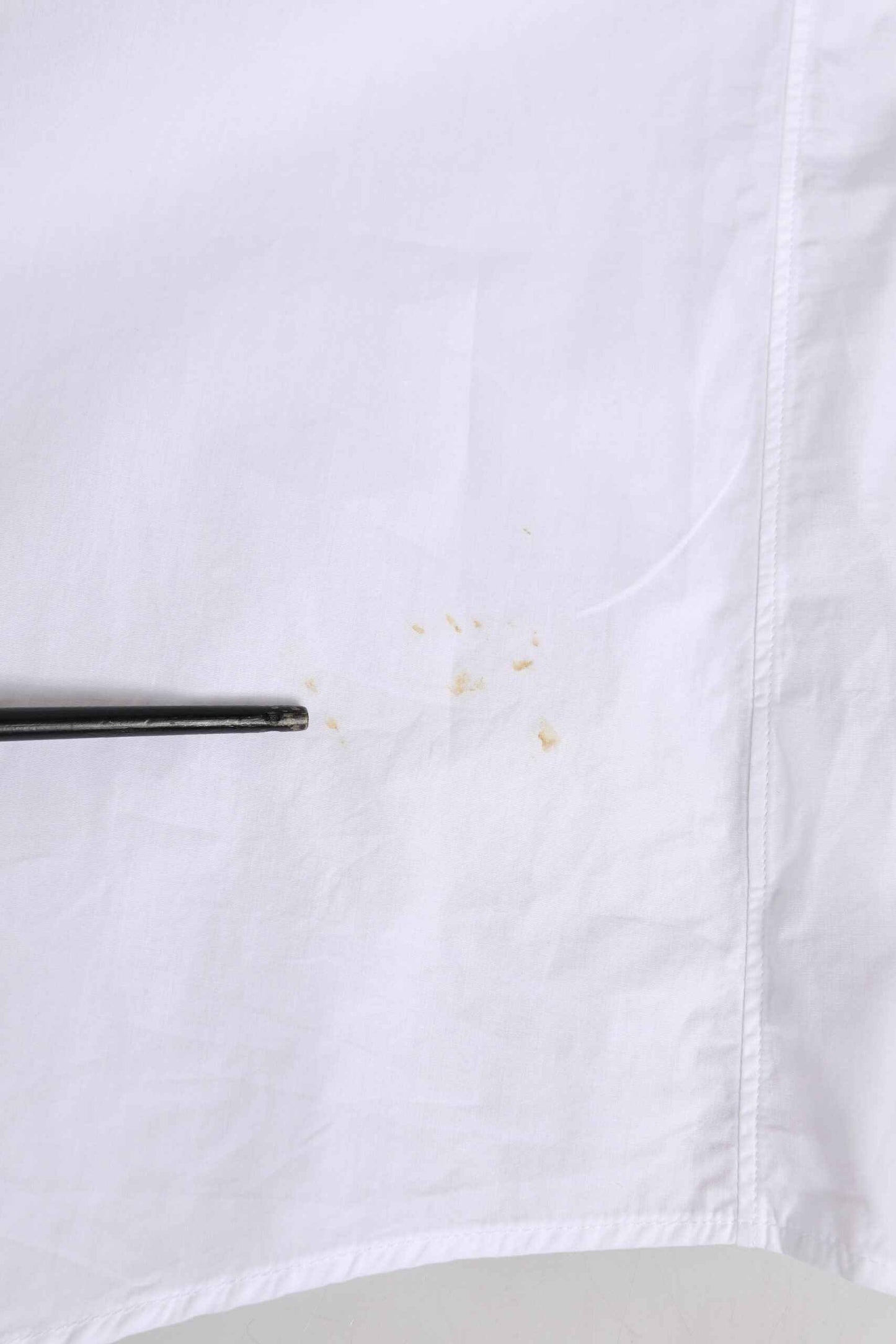 White Cotton Crown Collar GOLD Formal Shirt