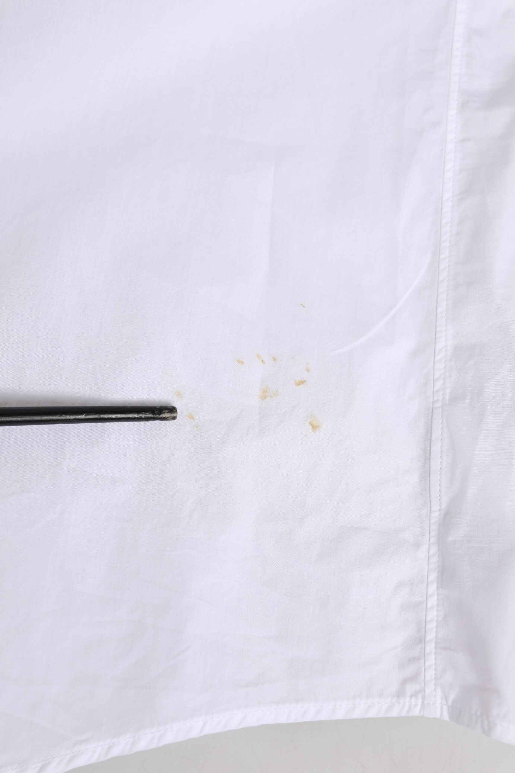 White Cotton Crown Collar GOLD Formal Shirt