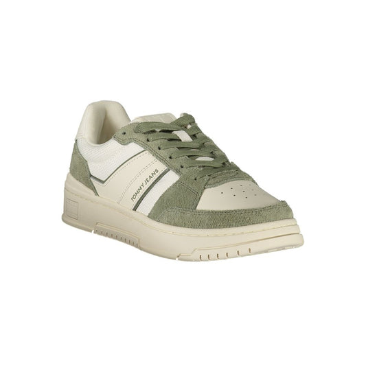 White Polyester Men Sneaker