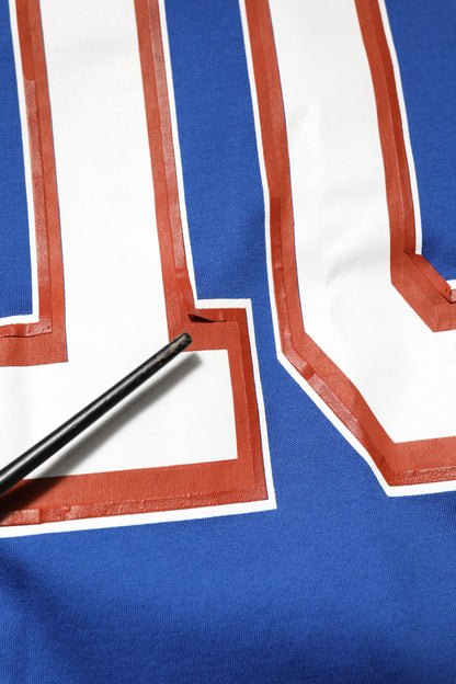 Blue Cotton DG Logo Mesh Jersey T-shirt