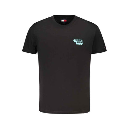 Black Cotton Men's T-Shirt
