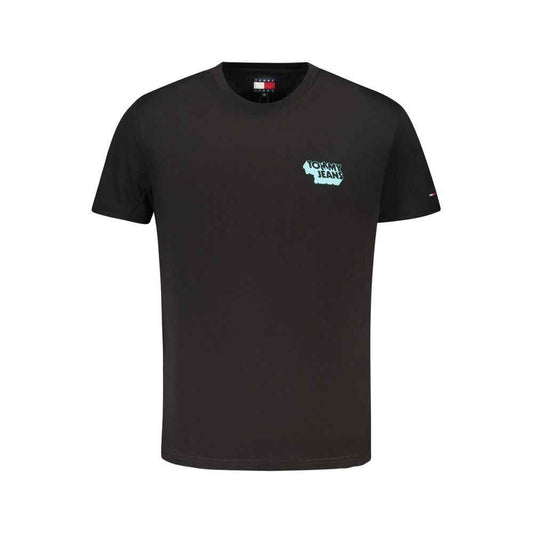 Black Cotton Men's T-Shirt