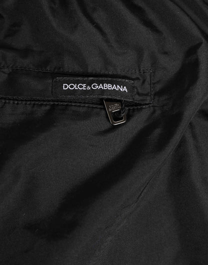 Black White Striped DG Logo Men Short  Swimwear