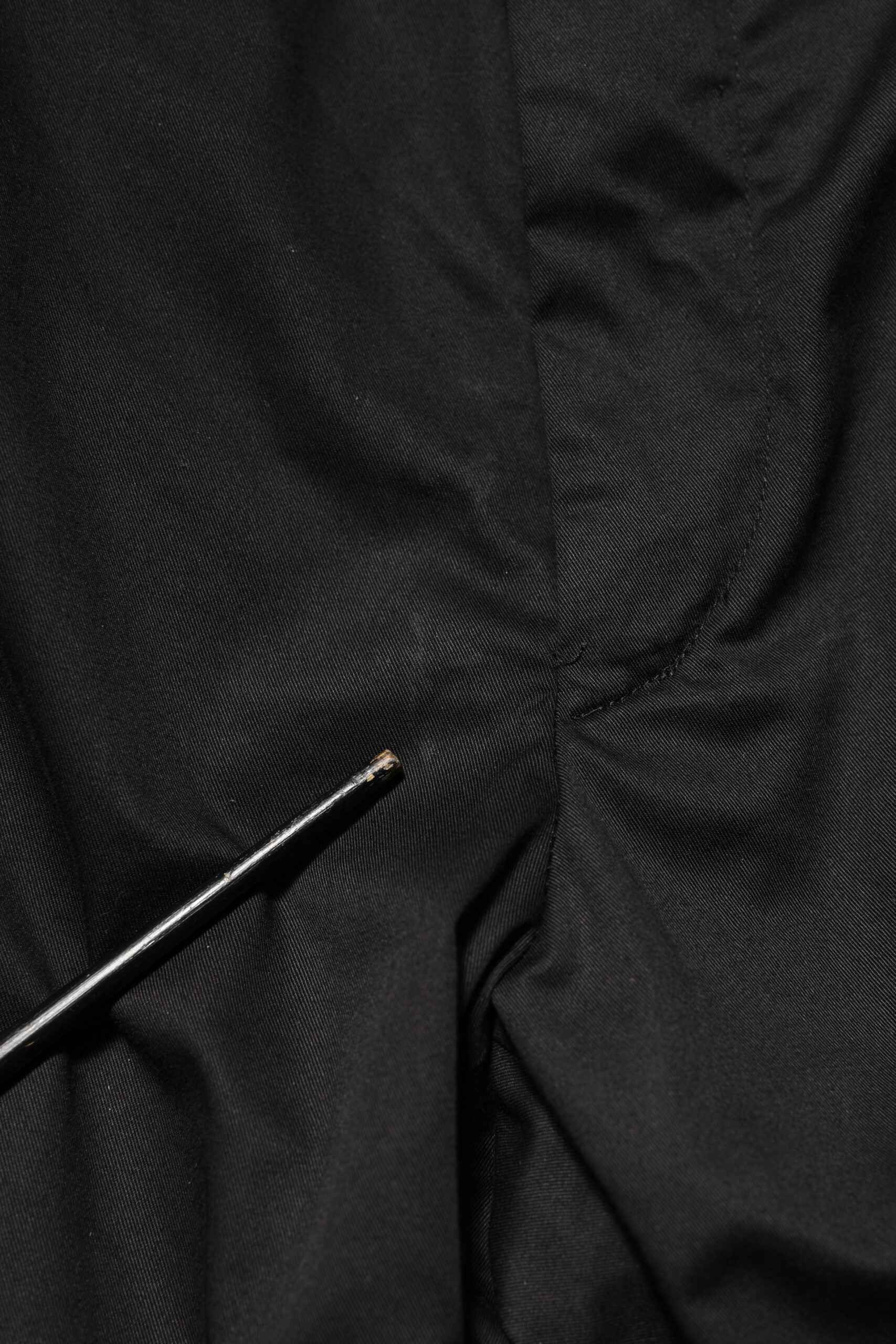Black Cotton Tapered Men Formal Trousers Pants