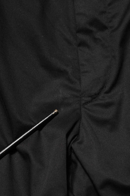 Black Cotton Tapered Men Formal Trousers Pants
