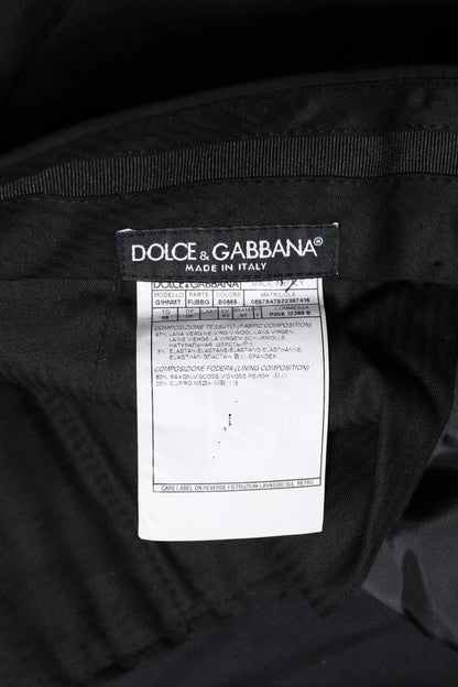 Black Wool Formal Dress Men Trousers Pants