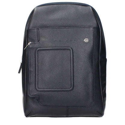 Blue Leather Crossbody Bag