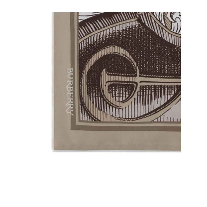 Beige Silk Scarf