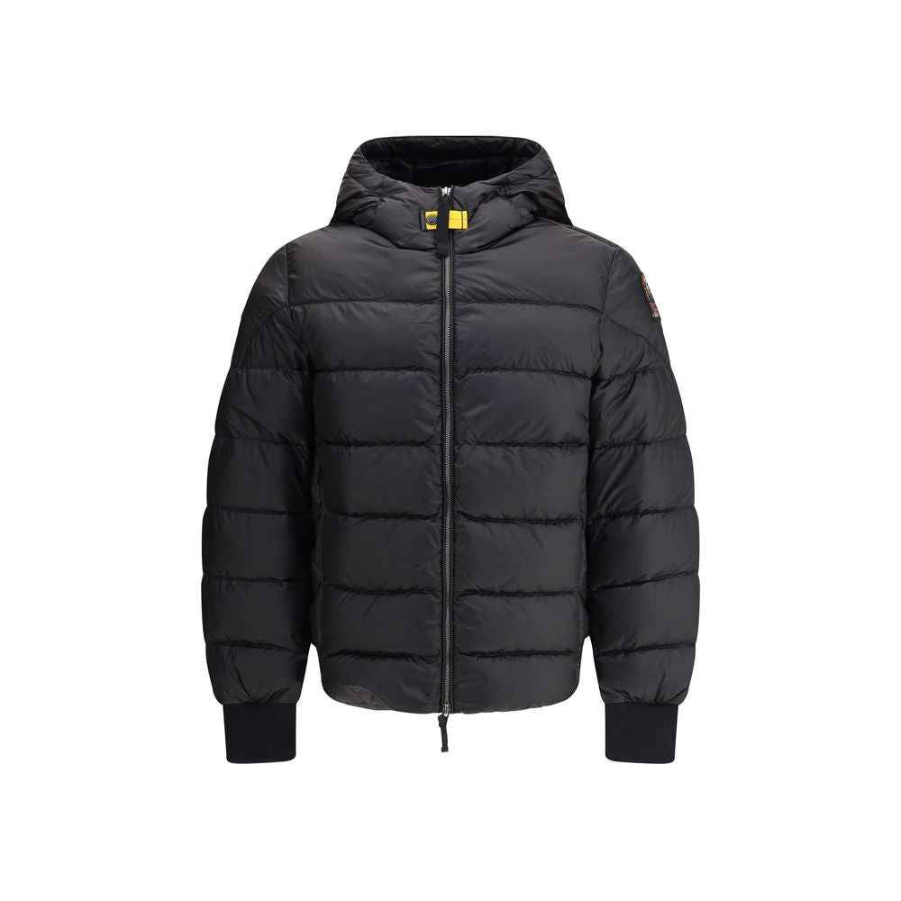 Black Polyamide Jacket Coat