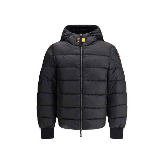 Black Polyamide Jacket Coat
