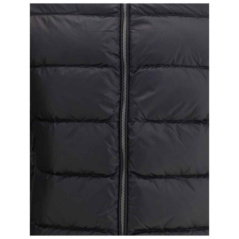 Black Polyamide Jacket Coat