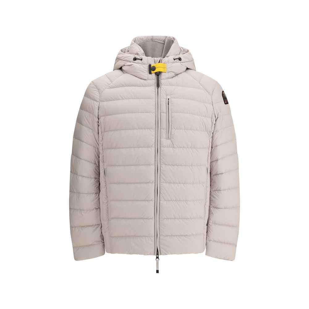 Beige Polyamide Full-Length Jacket