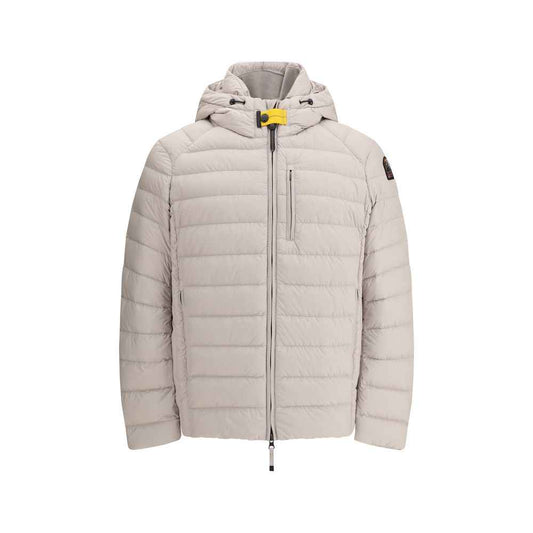 Beige Polyamide Full-Length Jacket