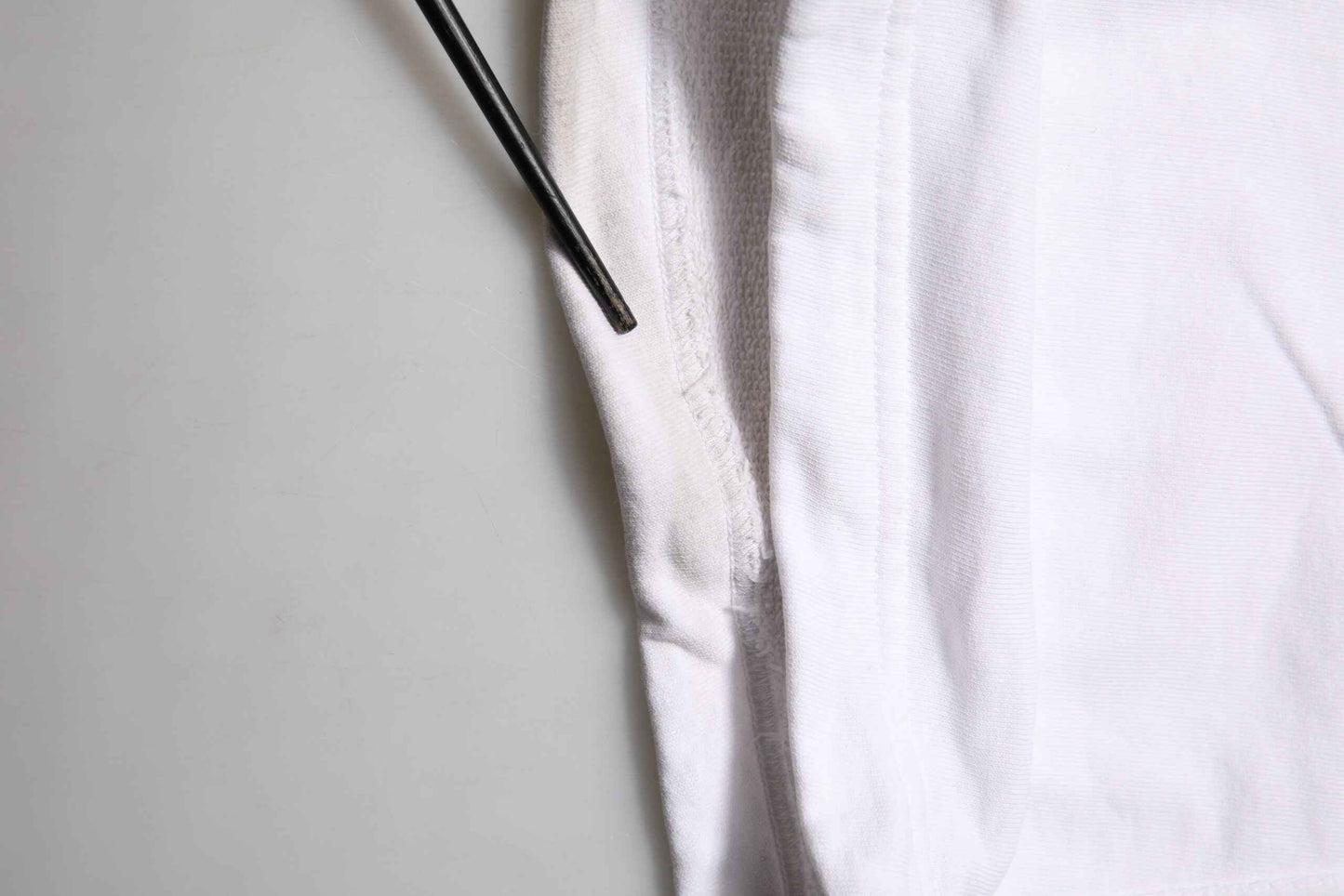 White Cotton Cargo Trousers Logo Patch Pants