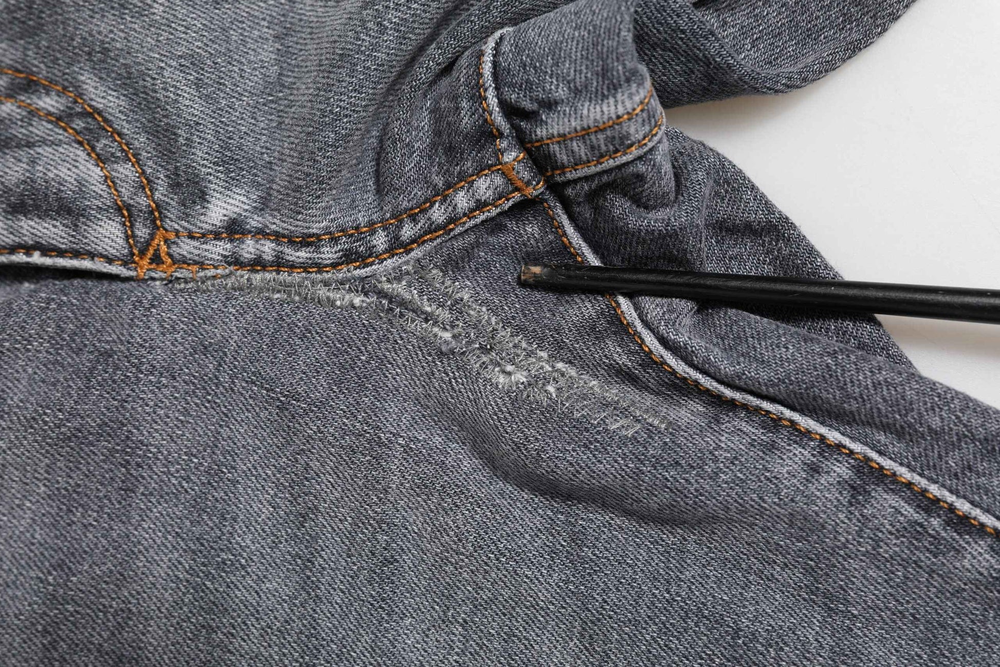 Dark Gray Cotton Stretch Skinny Denim Jeans